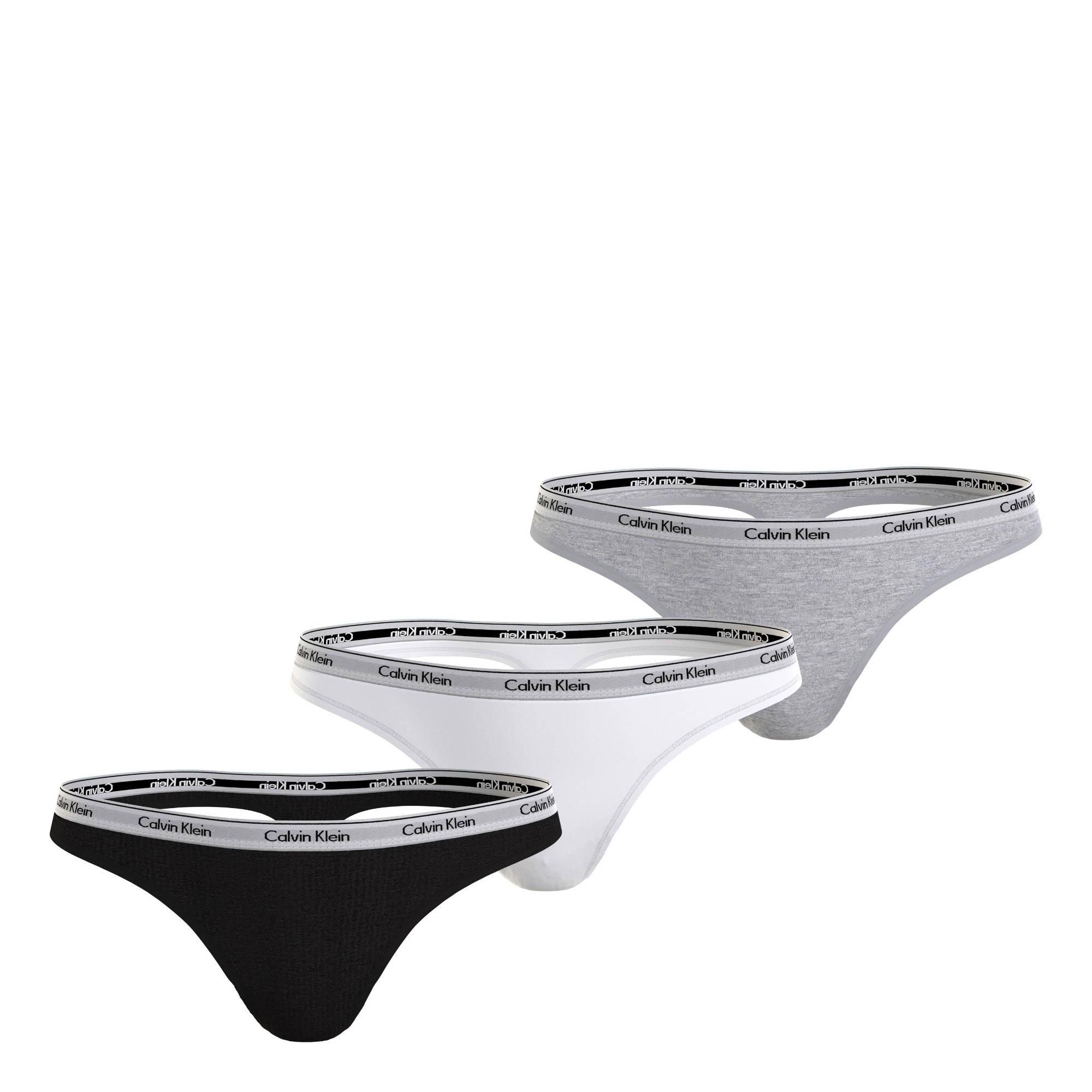 CALVIN KLEIN TANGA MUJER PACK/3 ALG QD5209 W9G AZ/RS/GR T.MD
