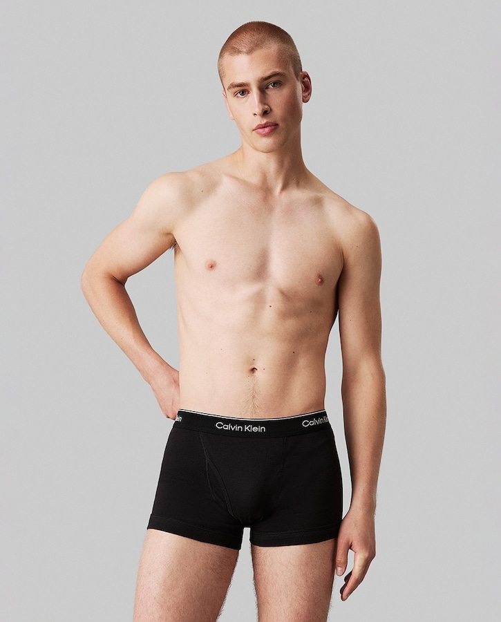 CALVIN KLEIN BOXER HOM PACK/3 ALG NB4392 MP1 NEGRO T.L/G