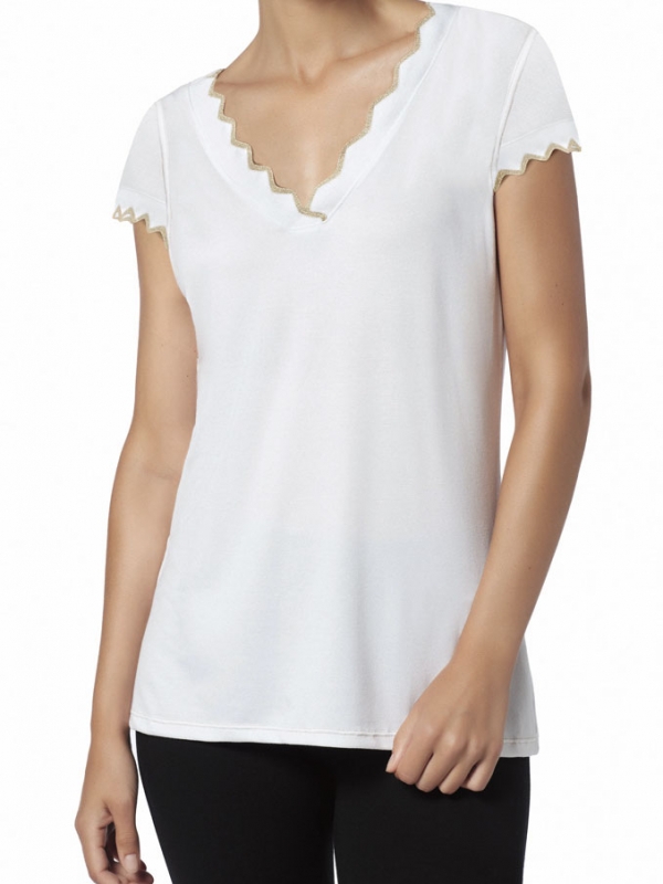 JANIRA CAMISETA M/C LOO CAFELATTE PIQUE BLANCO 1073725 T.XL