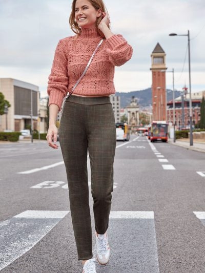 JANIRA  PANTNS LEGGIS   CIGAR  GREE.  TARTA  GREEN  T.M