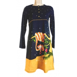 MASSANA CAMISOLA SEÑORA TAPETA SERPIENTE M/LARGA L627238 C.J81 NOCTURNO T.M
