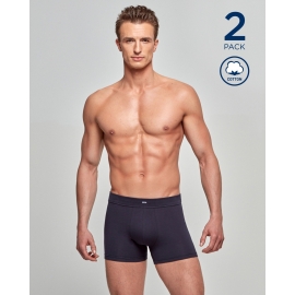 IMPETUS BOXER HOMBRE PACK/2 ALG IM1223L11P2 GRIS/BURDEOS T.S/P