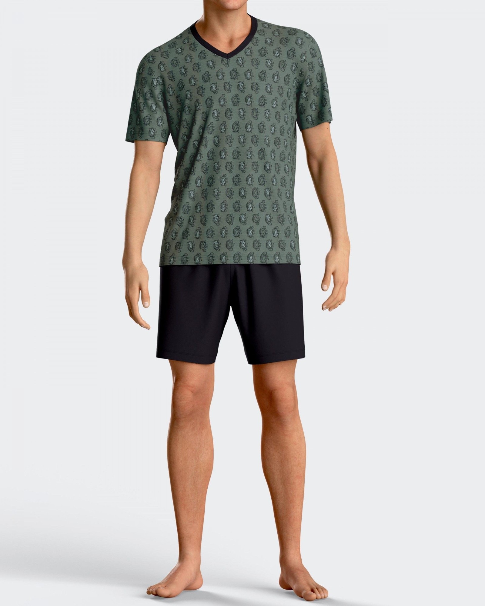IMPETUS PIJAMA HOMBRE P/C M/C 1512M5600 LYOCELL ESTAMP T.L/G