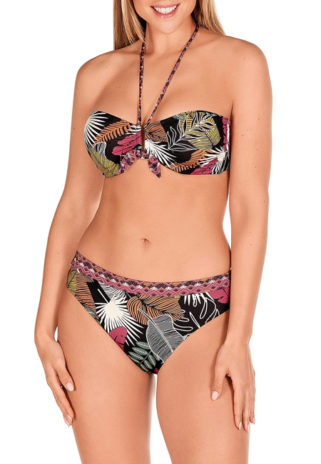 DOLORES  CORTES  BIKINI COMPLETO  C/A  S/T  1807 C. ESTAMPADO/ HOJAS  T.M/44