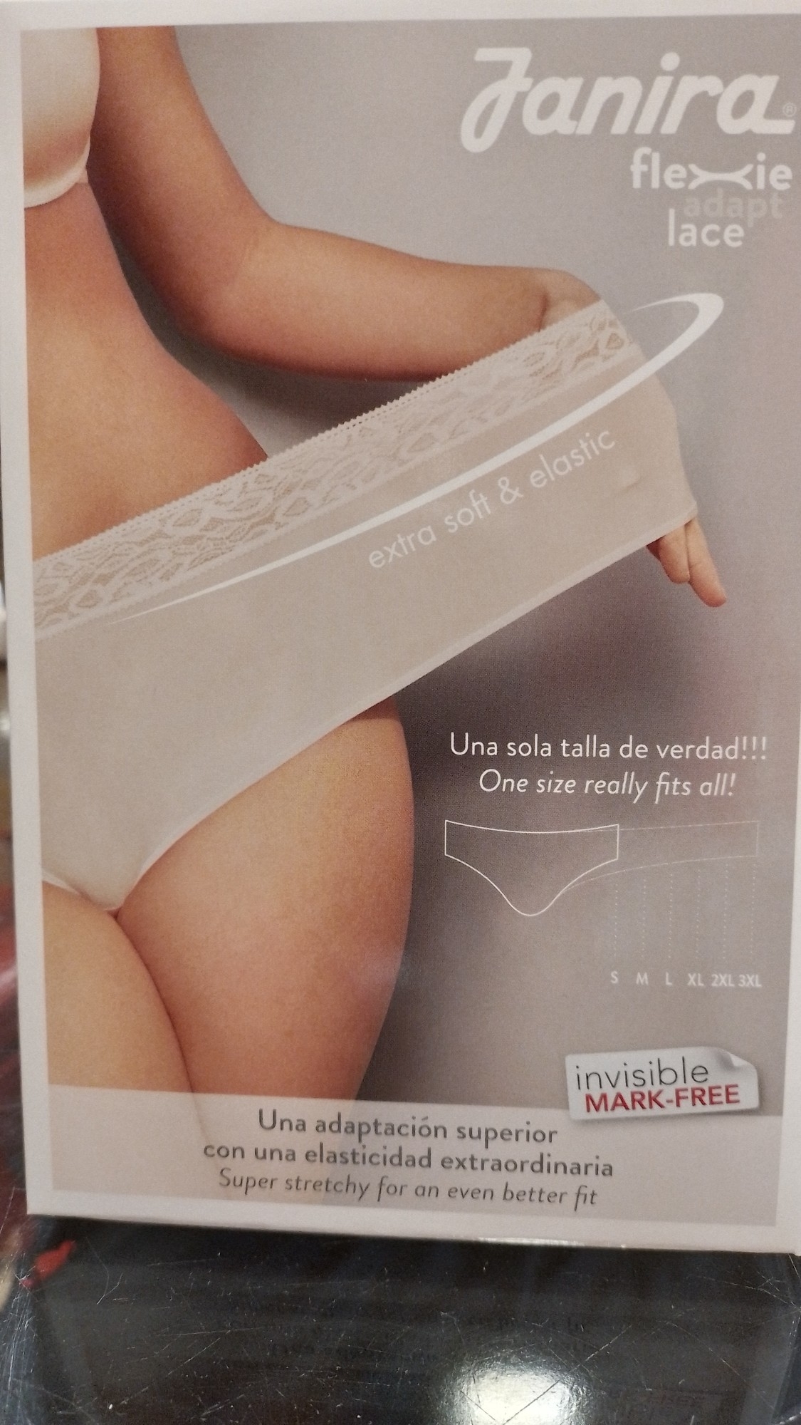 JANIRA  BRAGUITA BRISLIP  LACE L.FLEXIE AD. 1030559  C.BLANCO T.U