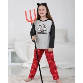 MASSANA PIJAMA INFANTIL UNISEX  P711145  ANGEL/DEMONIO T. 10