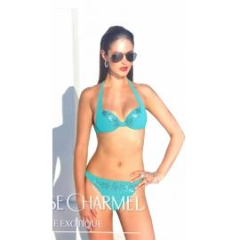 LISE CHARMEL BIKINI ABA8527C ESTIVAL PARTY VERDE/AGUA T.95/36/80-C+BRAGUITA ABA0427 T.38/XS