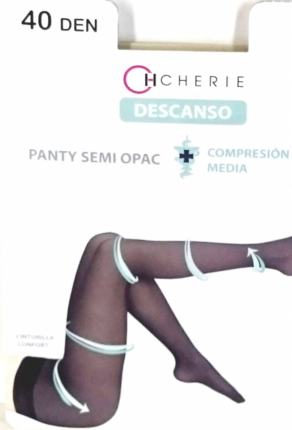 CHERIE PANTY DESCANSO SEMI OPACO 40 DEN. T.M TABAC