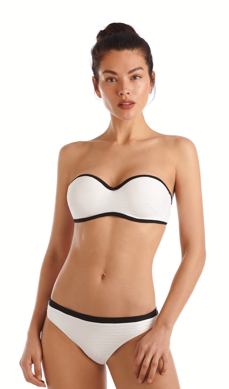 BASMAR  BIKINI COMPLETO   S/TIR.  C/A FOAM  MOD. COLETTE  0005071 C.BLANCO  T.46/C