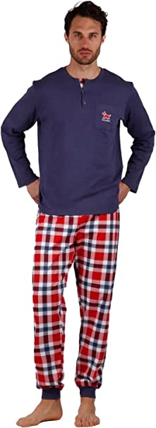 ADMAS  PIJAMA  HOMBRE M/L  56567-0   C.MARINO/CUADROS  T. XXL