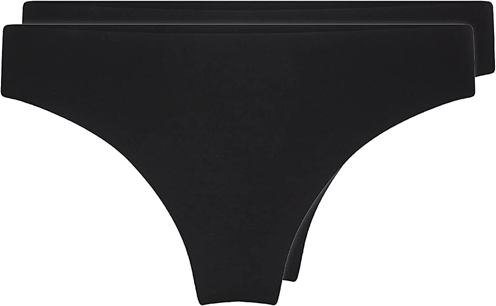 LINGADORE  TANGA  PACK-2   S/ COSTURAS  1700T  C. ,NEGRO T,M