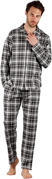 ADMAS CLASSIC  PIJAMA HOMBRE ABIERTO   INVIERNO  56566 -0  CUADROS  T.3XL