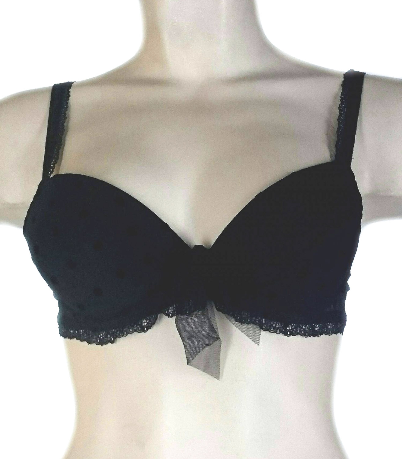 ANTIGEL BY LISE CHARMEL SUJETADOR  NEGRO CON AROS SEXY MYSTERE ECC 4030 T.95 B