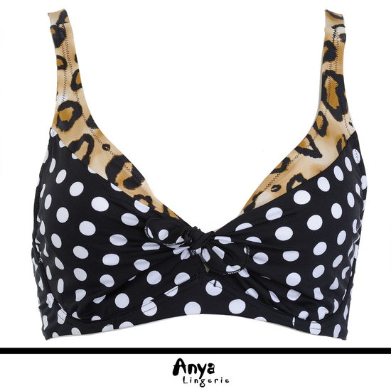 ANTIGEL BIKINI COMPLETO EBA2448 LA POIS FELINE C/AROS+BRAGUITA REGULABLE T.95-B