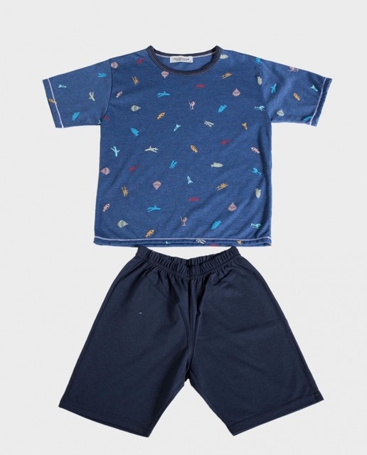 MASSANA  PIJAMA  NIÑO P/C M/C 191136  AZUL  T.14