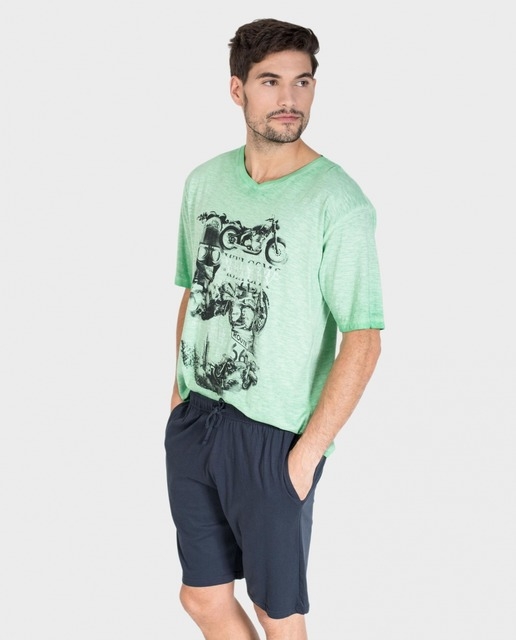 MASSANA  PIJAMA  HOMBRE  191320  VERDE  T.XL