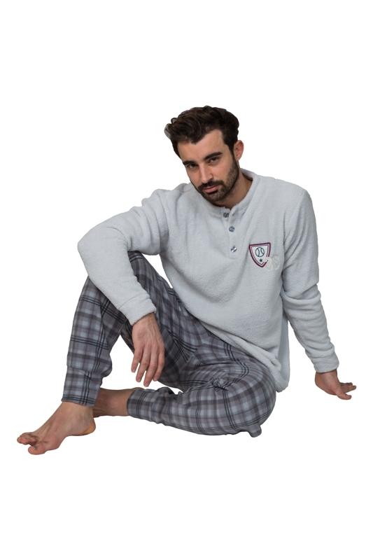 BLANCA H. PIJAMA HOMBRE CORALINA EDGAR 41472 M/L C.GRIS CLARO T.XL