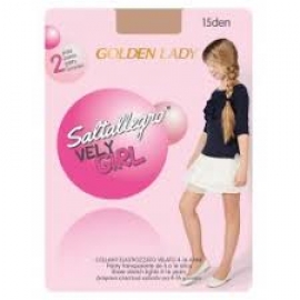 GOLDEN LADY PANTY NIÑA 2 PARES 12J JA 15DEN SALTALLEGRO VERY GIRL COLOR MELÓN T. 4/8