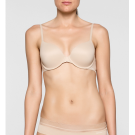 CALVIN KLEIN SUJETADOR  QF1184E  INVISIBLE  C/A FOAM  C.PIEL T.100/C