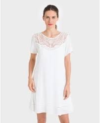 MASSANA VESTIDO M/C L207424 C.BLANCO T.S