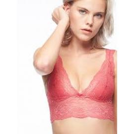 PASSIONATA TOP 5901-ES  S/A C/FOAM ENCAJE ROSA T.L