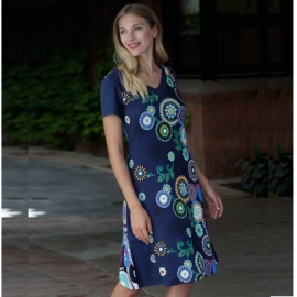 MASSANA  VESTIDO PLAYERA  M/C   L197273 MARINO T.XL