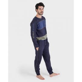 MASSANA  PIJAMA  HOMBRE  AZUL  MARINO  T.S  691331