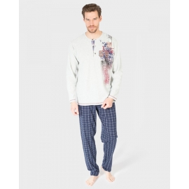 MASSANA PIJAMA HOMBRE P681326 M/L  VIGORÉ GRIS T.3XL