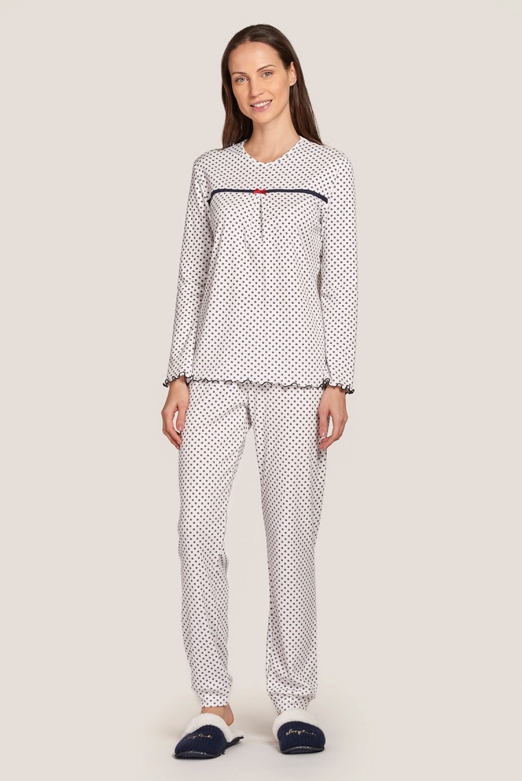 BELTY PIJAMA MUJER M/L 201-0114K-03 BLANCO/FLORES T.4XL