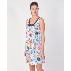 MASSANA PLAYERA MUJER TIR L187251 FLORES T.M
