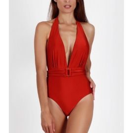 ADMAS BAÑADOR MUJER ESCOTE PROFUNDO COPAS REMOVIBLES 121297-0 TEJA T.42/MD
