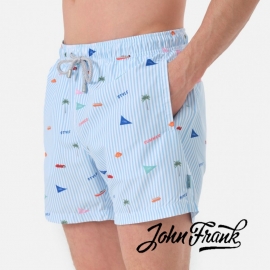 JOHN  FRANK  BAÑADOR HOMBRE JFSSSW30    ESTAMPADO    T.L