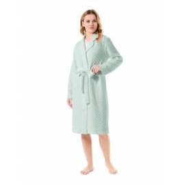 LOHE BATA ABOTONADA PUNTO MUJER Y231340 VERDE T.L/G