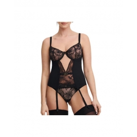 CHANTELLE  CORPIÑO  C/AROS   C21U70  ENCAJE NEGRO  T.90/C