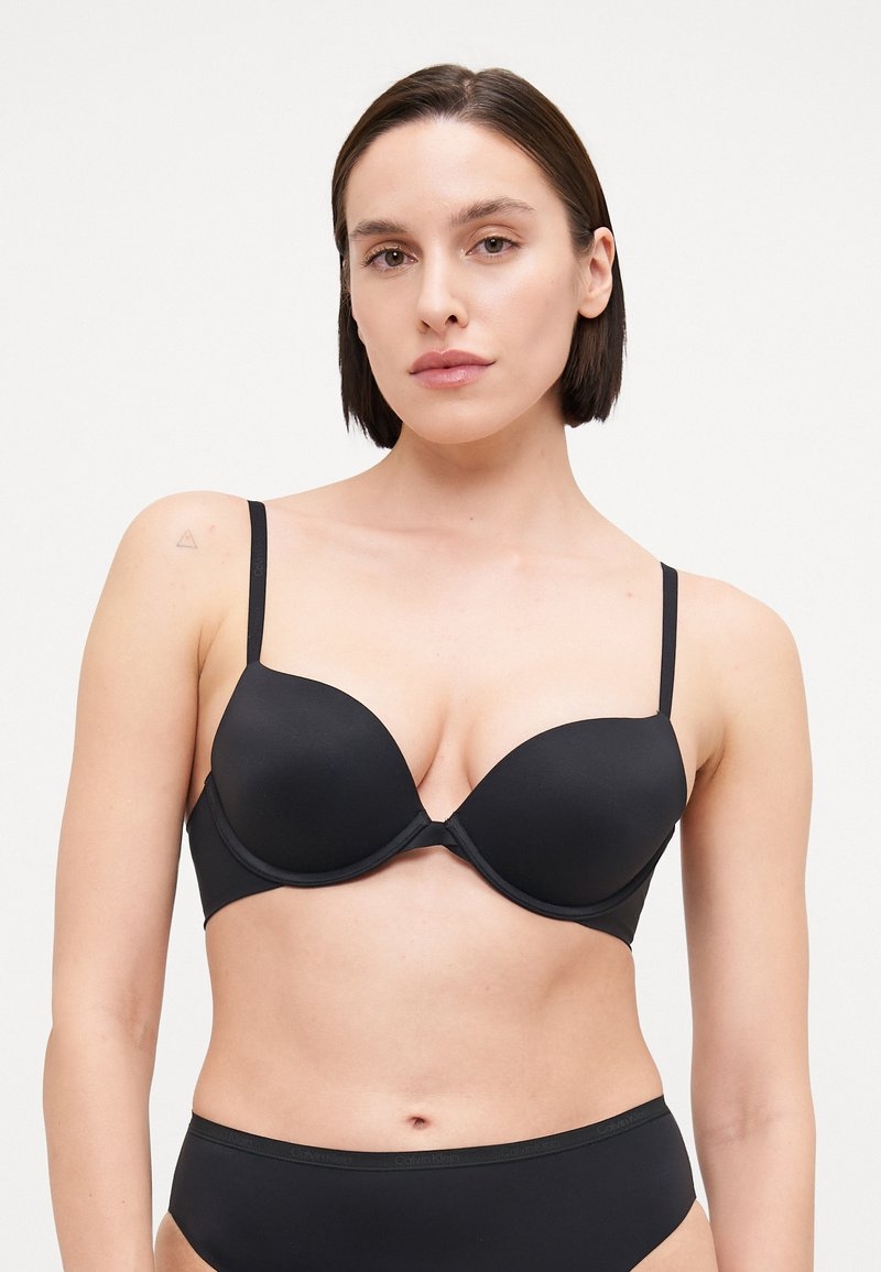 CALVIN KLEIN SUJETADOR C/A/PUSH UP QF3157NS NEGRO T.90/C