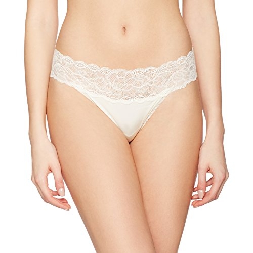 CALVIN KLEIN TANGA ENCAJE QF1199E-101 COLOR CAVA T. S
