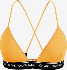 CALVIN  KLEIN  BIKINI  COMPLETO WB-TRIANGLE-RP  NARANJA  KWOKW01409  SF8   T.S/P
