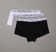 CALVIN KLEIN BOYSHORT/CULOTT MUJER QD5344 MPI ALG PACK/3 NG/BL/GR T.XS