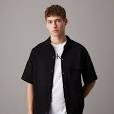 CALVIN  KLEIN  CAMISA  HOMBRE  NEGRA  M/C  KMOKMO1151BEH  TXL