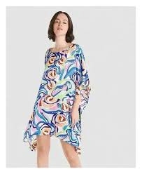 LOHE KAFTAN ESTAMPADO V258443 AZUL T.MD