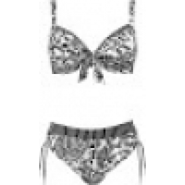 LIDEA BIKINI COMPLETO GRAN CAPACIDAD C/A 5801/870 NEGRO/BLANCO  CON BRAGA ALTA T.46D/100D