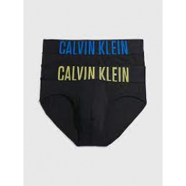 CALVIN KLEIN SLIP/HIP BRIEF NB2601A C2A PACK/2 NEGRO T.L/G