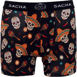 SACHA BOXER ALGODÓN  SA2101 C. ESTAMP/ CALAVERAS T.S