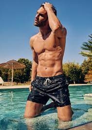 MASSANA BAÑADOR HOMBRE POLIESTER E233387 NEGRO/CABALLITOS MAR T.XXL