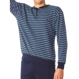 DORMEN PIJAMA HOMBRE INVIERNO AFELPADO ALG 40026 MARINO T.S/P