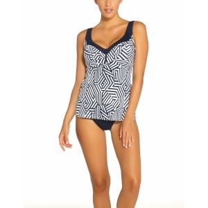 LIDEA TANKINI COMPLETO C/A CAPACIDAD 7970/879 AZUL/ESTAMPADO (551) T.38F/85F