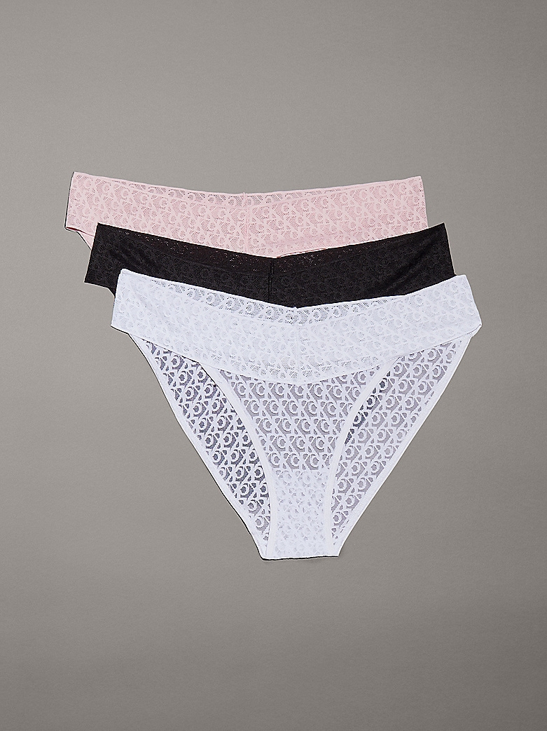 CALVIN  KLEIN BIKINI  PACK/3  NEG/BLA/ROS QD5305 W5T  T.MD
