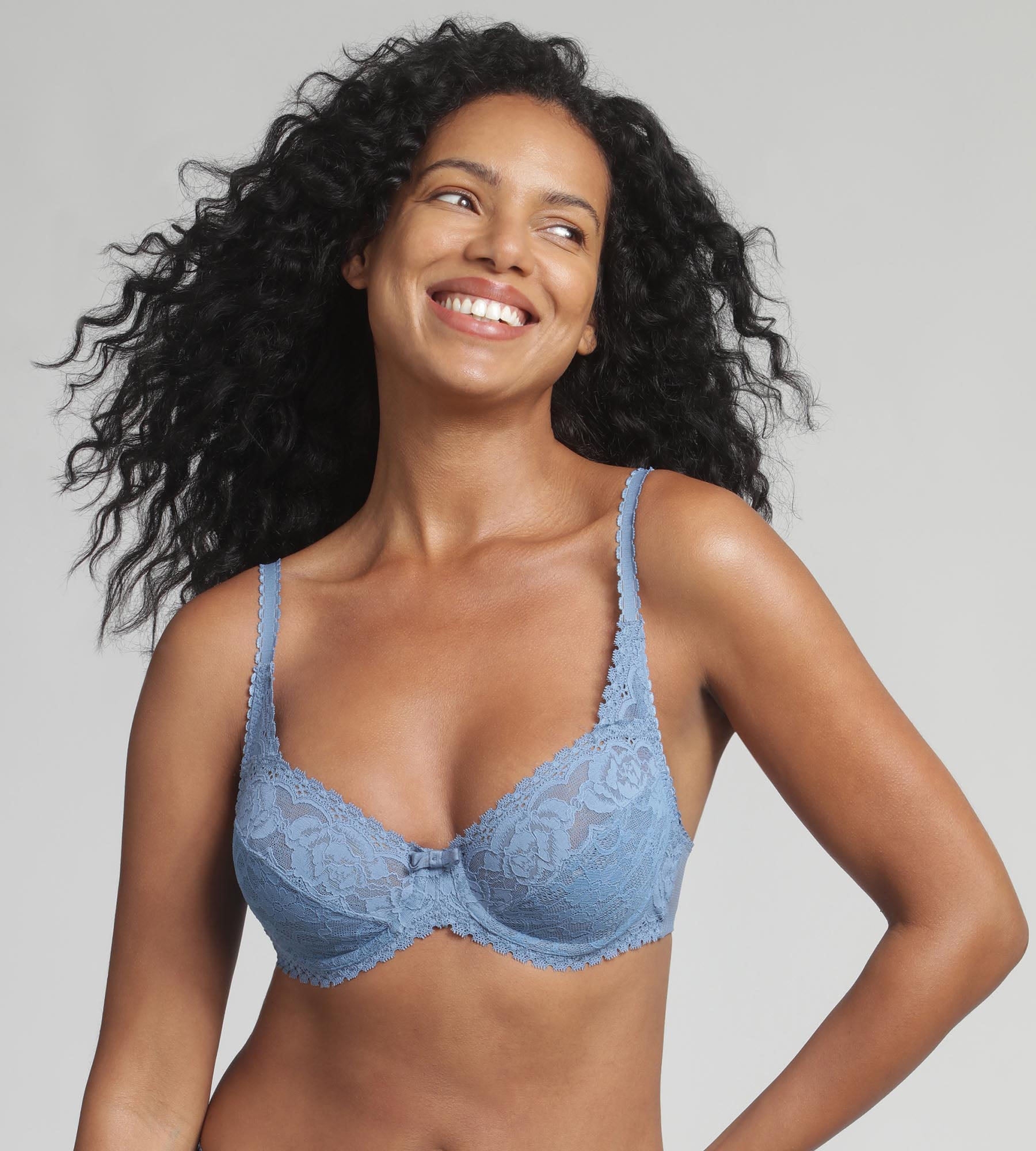 PLAYTEX SUJETADOR C/A FLOWER ELEGANCE P0DC8 AZUL OC. T.95/D