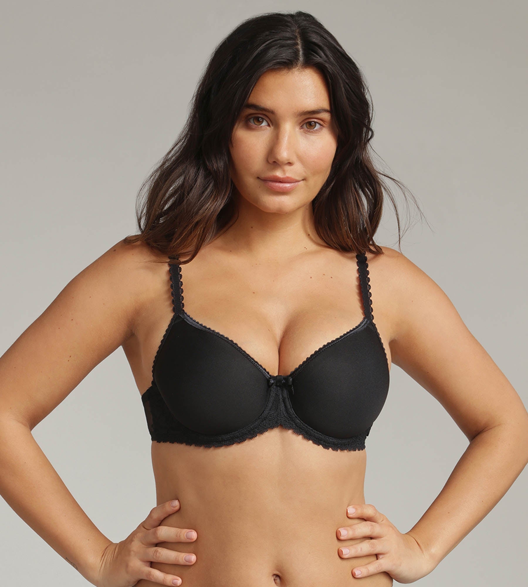 PLAYTEX  SUJETADOR  S/A  FOAM  FLOWER  ELEGANCE P0DPS  C.NEGRO T. 100/B