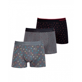 MASSANA  BOXER  PACK/3  UP37361  NEGROS / ESTAMPADOS  T.XL